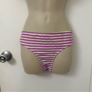 Old Navy | purple and white striped bikini bottoms